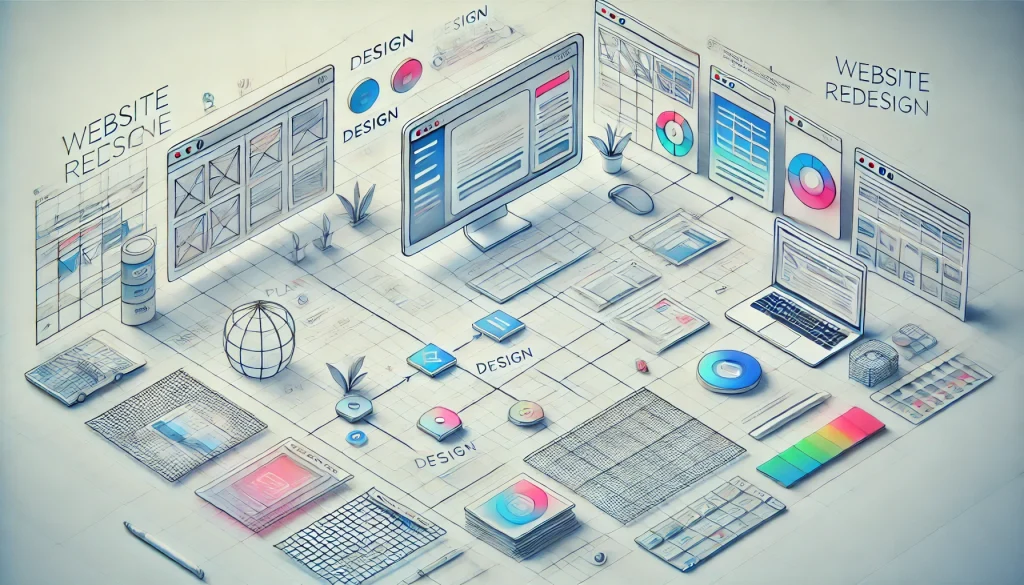 image showing the various aspects of web presence