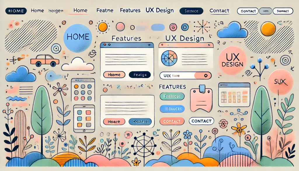 user experience and web navigation image