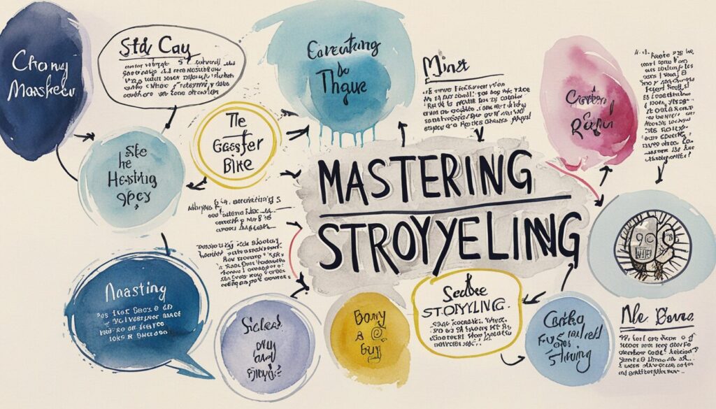 image showing the various ingredients that go it storytelling